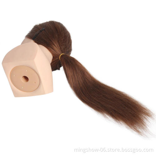100% human hair training head, cheap training head for hairdressers